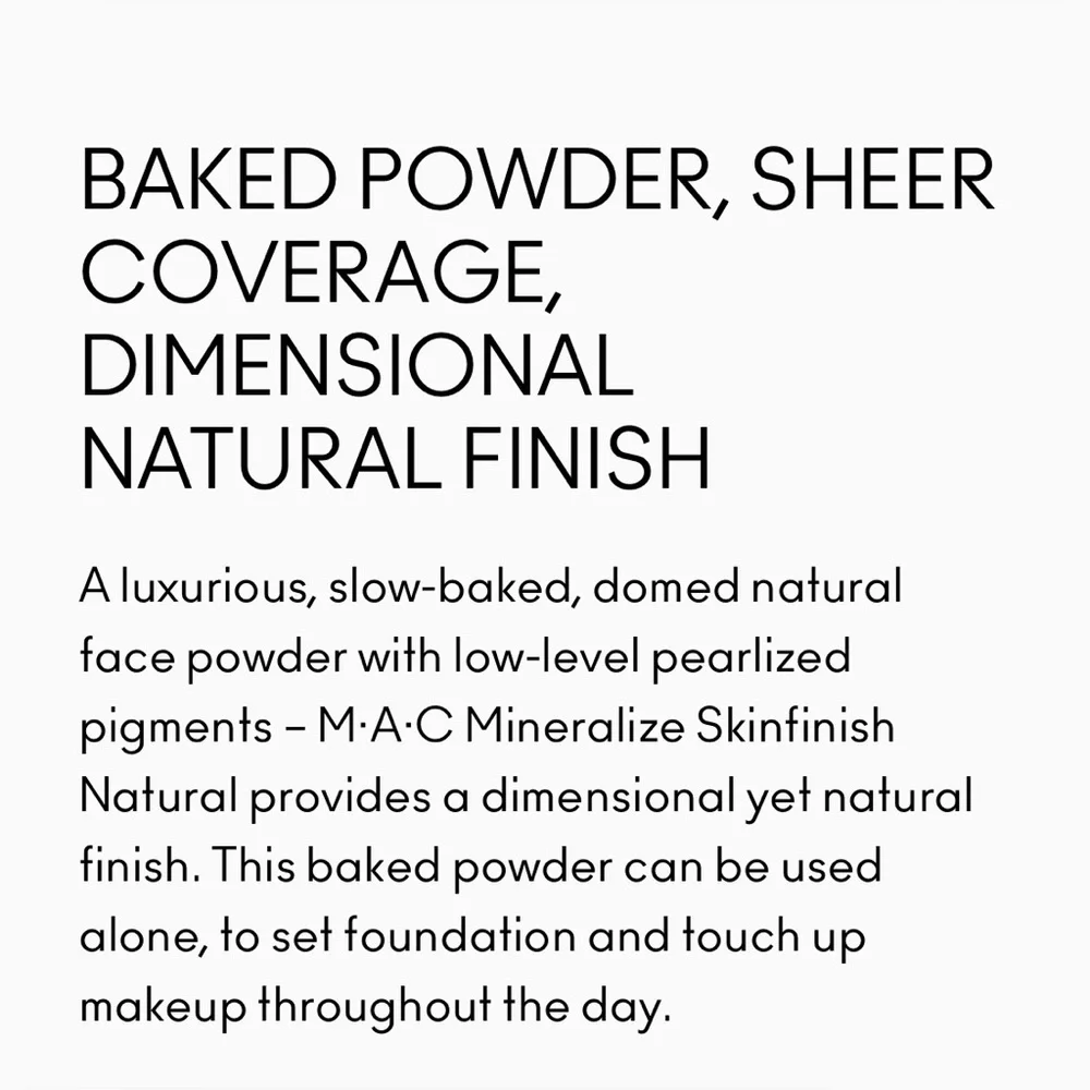 Medium Golden Mac Mineralize SkinFinish Natural Powder Brand New in Box